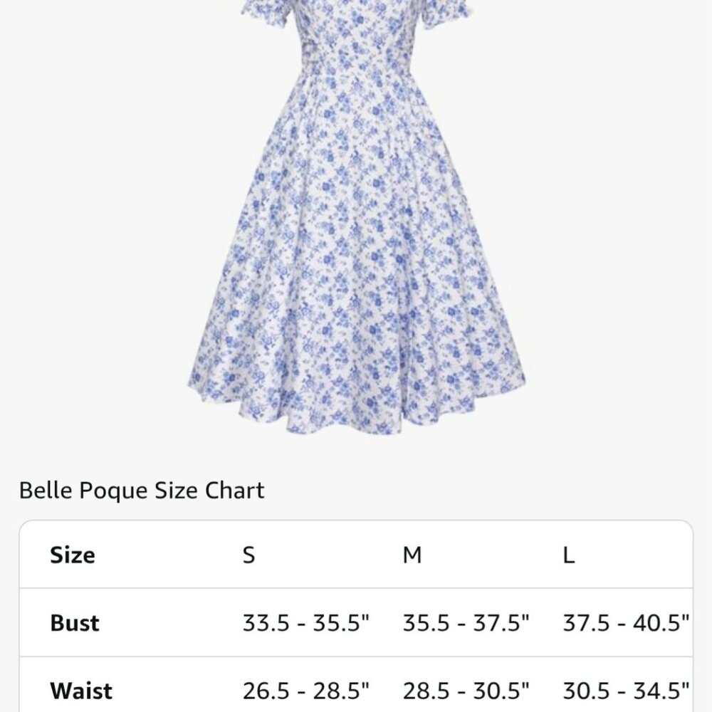 Beautiful NWOT Belle Poque Dress with Pockets size Medium - Picture 2 of 9
